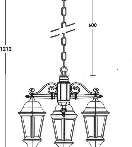Уличный светильник подвесной ASTORIA 2 91470L/3 cover Gb Уличный светильник подвесной ASTORIA 2 91470L/3 cover Gb