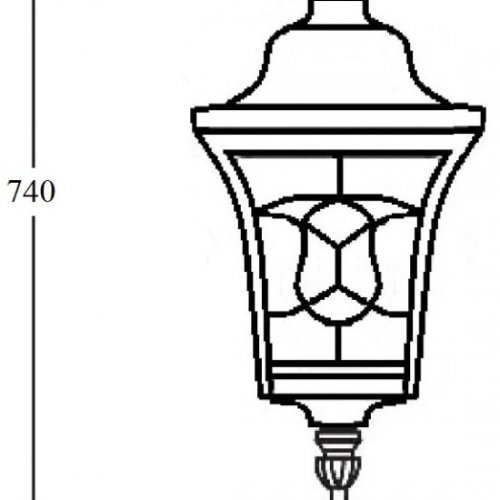 Потолочный светильник уличный Oasis Light VENECIA 2L 91805LA Bl