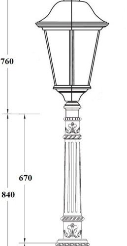 Наземный фонарь BREMEN 79827 Е10 Bl