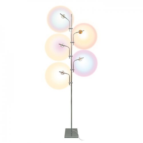 Торшер ULM-T640 5x2W/3000K CHROME MULTICOLOR Торшер ULM-T640 5x2W/3000K CHROME MULTICOLOR