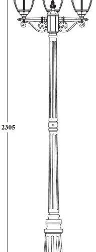 Наземный фонарь Oasis Light COVENTRY 91509lB Bl