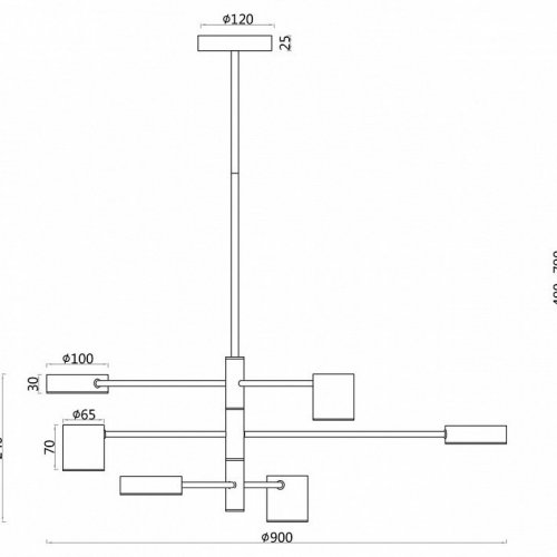 Подвесная люстра F-Promo Ducan 3094-6P