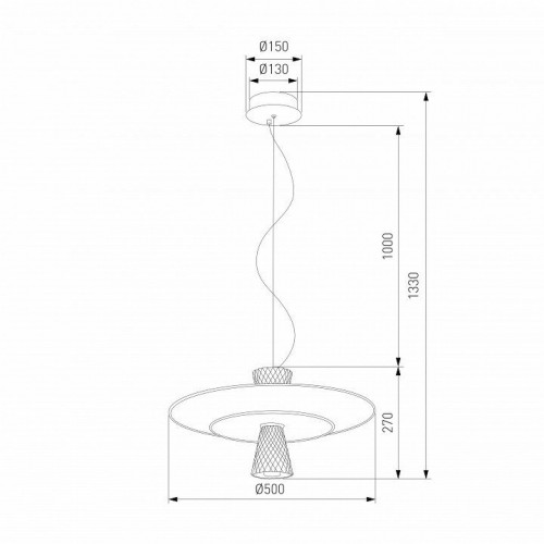 Подвесной светильник Eurosvet Titania 40029/1 LED/ белый