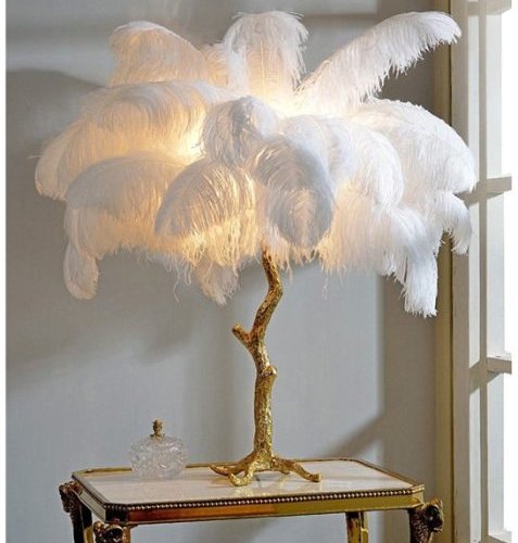 Интерьерная настольная лампа Feather Lamp L03431.02