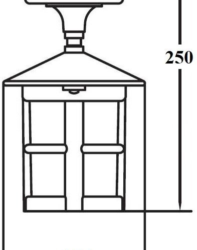 Потолочный светильник уличный Oasis Light CORDOBA 15805A Gb