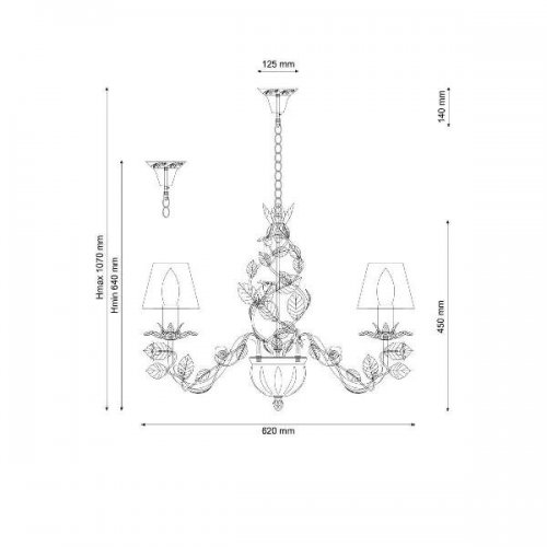 Подвесная люстра Lucia Tucci Fiori Di Rose 108.6 Подвесная люстра Lucia Tucci Fiori Di Rose 108.6
