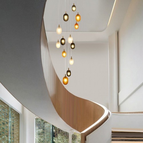 Подвесной светильник Eurosvet Pineapple 50266 дымчатый/прозрачный/янтарный