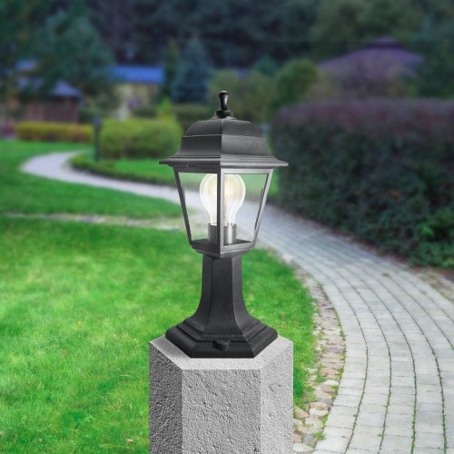 Наземный низкий светильник Эра  НТУ 04-60-001 черный