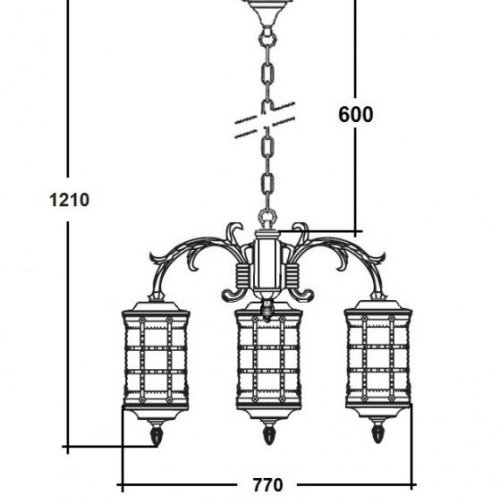 Уличный светильник подвесной BARSELONA 81270/3/16 cover Gw