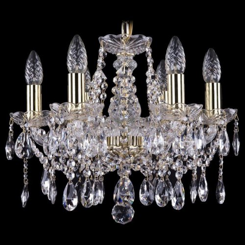 Подвесная люстра Bohemia Ivele Crystal 1413/6/141/G Подвесная люстра Bohemia Ivele Crystal 1413/6/141/G