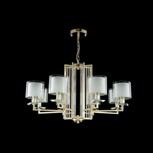 Подвесная люстра Crystal Lux Nicolas SP-PL8 Gold/White Подвесная люстра Crystal Lux Nicolas SP-PL8 Gold/White