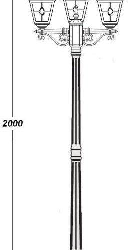 Наземный фонарь Oasis Light QUADRO M lead GLASS 79908MBlgY Bl Наземный фонарь Oasis Light QUADRO M lead GLASS 79908MBlgY Bl