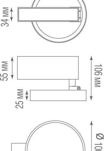 Трековый светильник Donolux Luna DL18791WW12BM