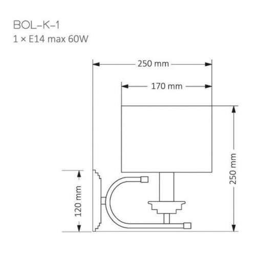 Бра Kutek Mood Bolt BOL-K-1 (N)