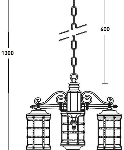 Уличный светильник подвесной Oasis Light BARSELONA 81270/3 cover Bl Уличный светильник подвесной Oasis Light BARSELONA 81270/3 cover Bl