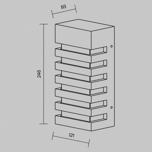 Настенный светильник уличный Maytoni Remsa O034WL-01B Настенный светильник уличный Maytoni Remsa O034WL-01B