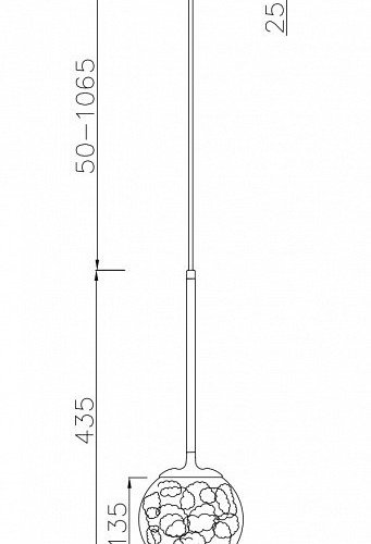 Подвесной светильник Maytoni Ligero MOD061PL-01CH