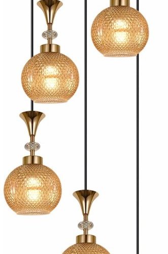 Подвесная люстра Reluce 02001-0.9-05 Amber Подвесная люстра Reluce 02001-0.9-05 Amber