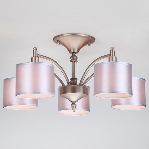 Потолочная люстра Eurosvet Adagio 60080/5 сатин-никель Потолочная люстра Eurosvet Adagio 60080/5 сатин-никель