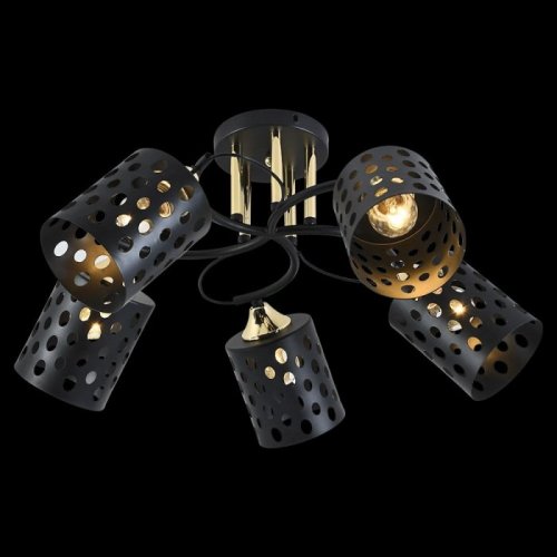 Потолочная люстра Reluce 01385-0.3-05 BK+FGD Потолочная люстра Reluce 01385-0.3-05 BK+FGD