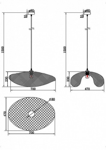 Подвесной светильник Freya Wavy FR5243PL-01BR9 Подвесной светильник Freya Wavy FR5243PL-01BR9