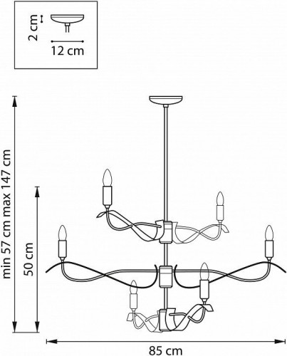 Подвесная люстра Lightstar Ragno 733263 Подвесная люстра Lightstar Ragno 733263