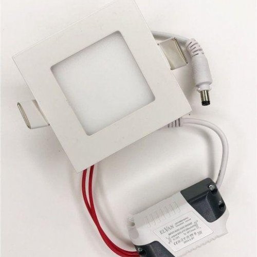 Встраиваемый светодиодный светильник Elvan VLS-102SQ-3W-WW-Wh