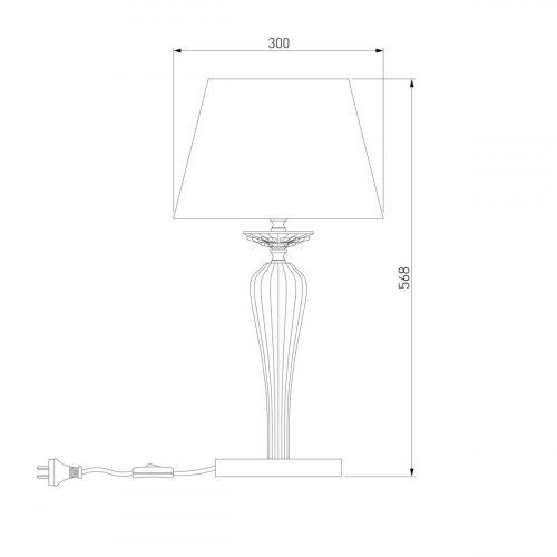 Настольная лампа Bogates Olenna 01104/1 белый