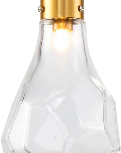 Подвесной светильник DeLight Collection KR1197 KR1197P-1 brass/clear Подвесной светильник DeLight Collection KR1197 KR1197P-1 brass/clear