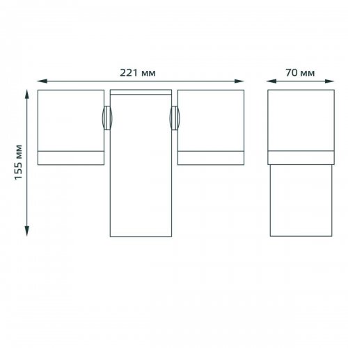 Уличный настенный светильник Gauss Sonata GD152