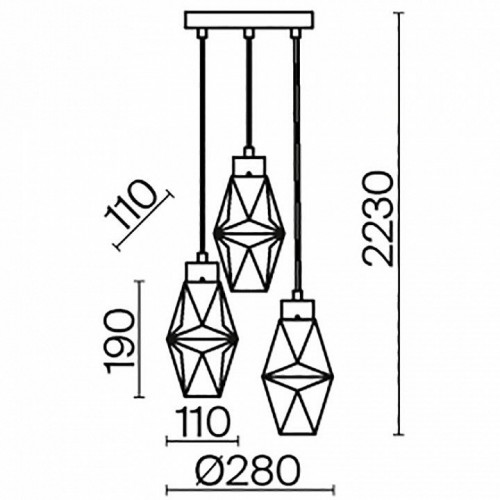 Подвесной светильник Maytoni Coctail time MOD325PL-03G Подвесной светильник Maytoni Coctail time MOD325PL-03G