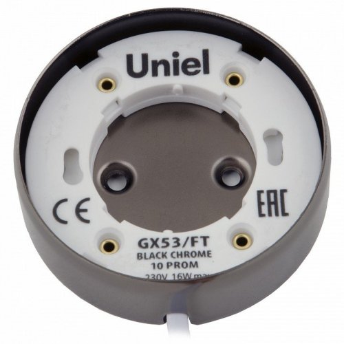Накладной светильник Uniel GX53/FT BLACK CHROME 10 PROM Накладной светильник Uniel GX53/FT BLACK CHROME 10 PROM