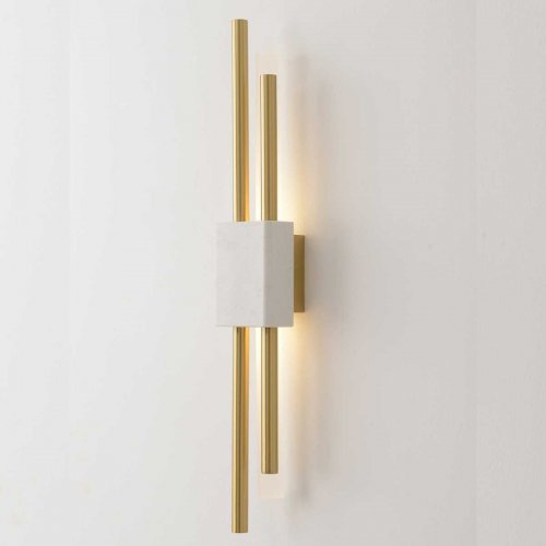 Бра Crystal Lux CARTA AP6W LED WHITE/BRASS