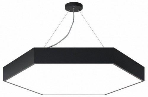 Подвесной светодиодный светильник Geometria ЭРА Hexagon SPO-122-B-40K-066 66Вт 4000К черный Б0050553