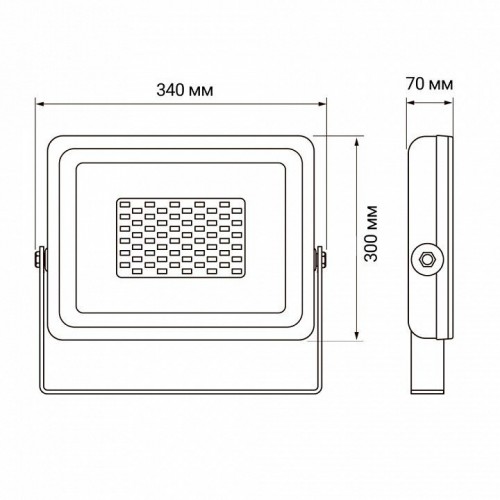 Настенно-потолочный прожектор Jazzway  PFL-SС-150W 6500K IP65