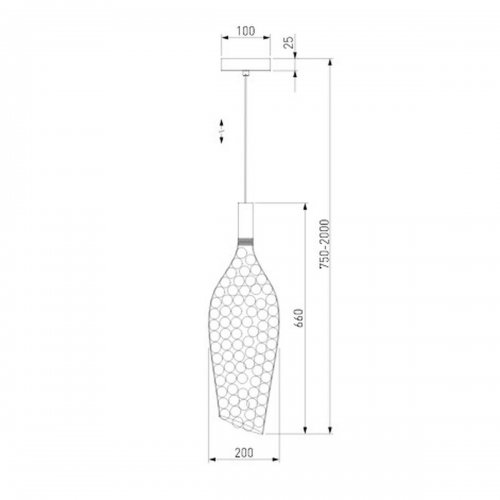 Подвесной светодиодный светильник Eurosvet Ruche 90352/1 хром Подвесной светодиодный светильник Eurosvet Ruche 90352/1 хром