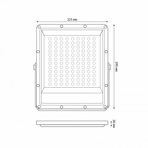 Настенно-потолочный прожектор Uniel ULF-F51D UL-00012759