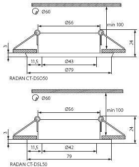 Точечный светильник Kanlux RADAN 7362