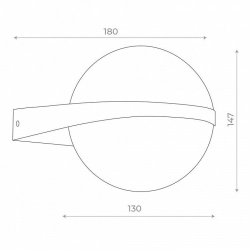 Уличный настенный светодиодный светильник ST Luce Celeste SL9510.401.01