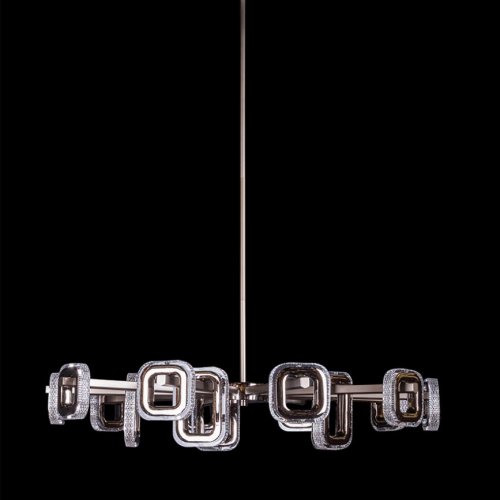 Подвесная люстра Theona LE7701/15 Grey/Black Chrome