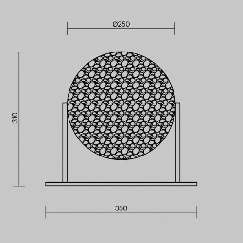 Интерьерная настольная лампа Maytoni Mangata MOD387TL-L8CH3K