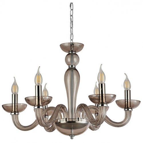 Подвесная люстра Newport ARLETTE 8646/С chrome coffee Подвесная люстра Newport ARLETTE 8646/С chrome coffee
