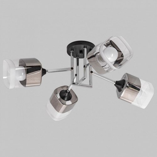 Потолочная люстра Imex MD.2184-4-S-BK+CH Потолочная люстра Imex MD.2184-4-S-BK+CH