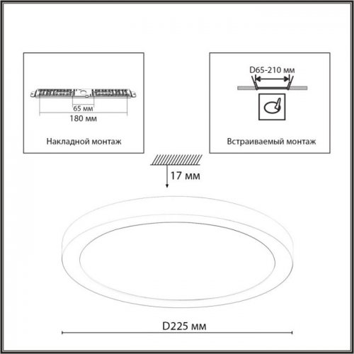 Точечный светильник Nebula White 7790/18L