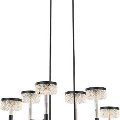 Подвесная люстра DeLight Collection Diamond cut MD21020075-6B matt black