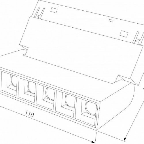 Накладной светильник Elektrostandard Slim Magnetic a066586