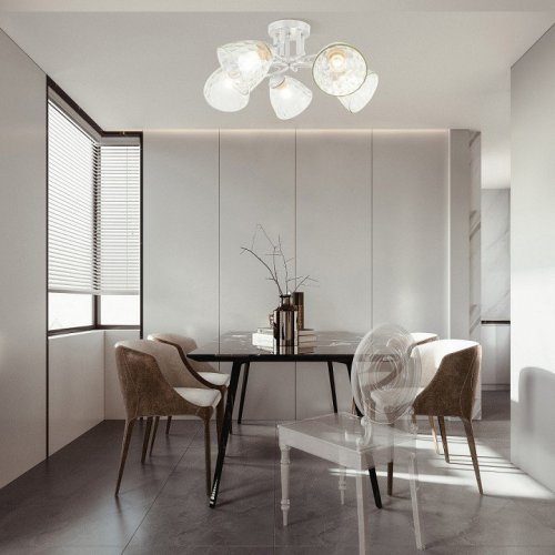 Потолочная люстра Arte Milano Napoli-6820 338756/5 WT+SL Потолочная люстра Arte Milano Napoli-6820 338756/5 WT+SL