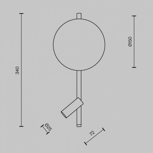 Настенный светильник Maytoni Solution MOD450WL-L9W3K
