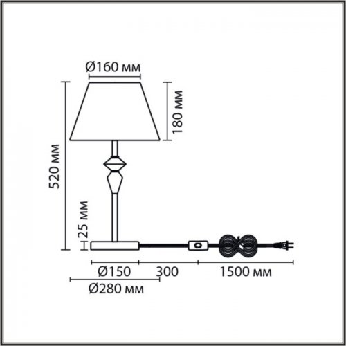Интерьерная настольная лампа Lumion Vermont 8274/1T