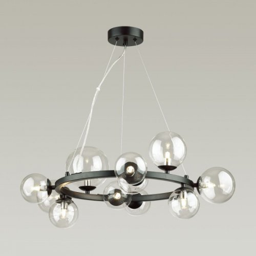Подвесная люстра DeLight Collection Art Deco Bubble OMG1075R black/clear